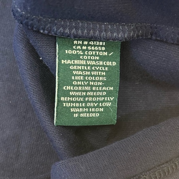 LAUREN RALPH LAUREN Navy Tie Sleeve Sailor Top - Picture 10 of 13